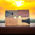 Personalized Natural Wooden Credit Card Holder w/ Money Clip