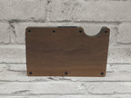 Personalized Natural Wooden Credit Card Holder w/ Money Clip