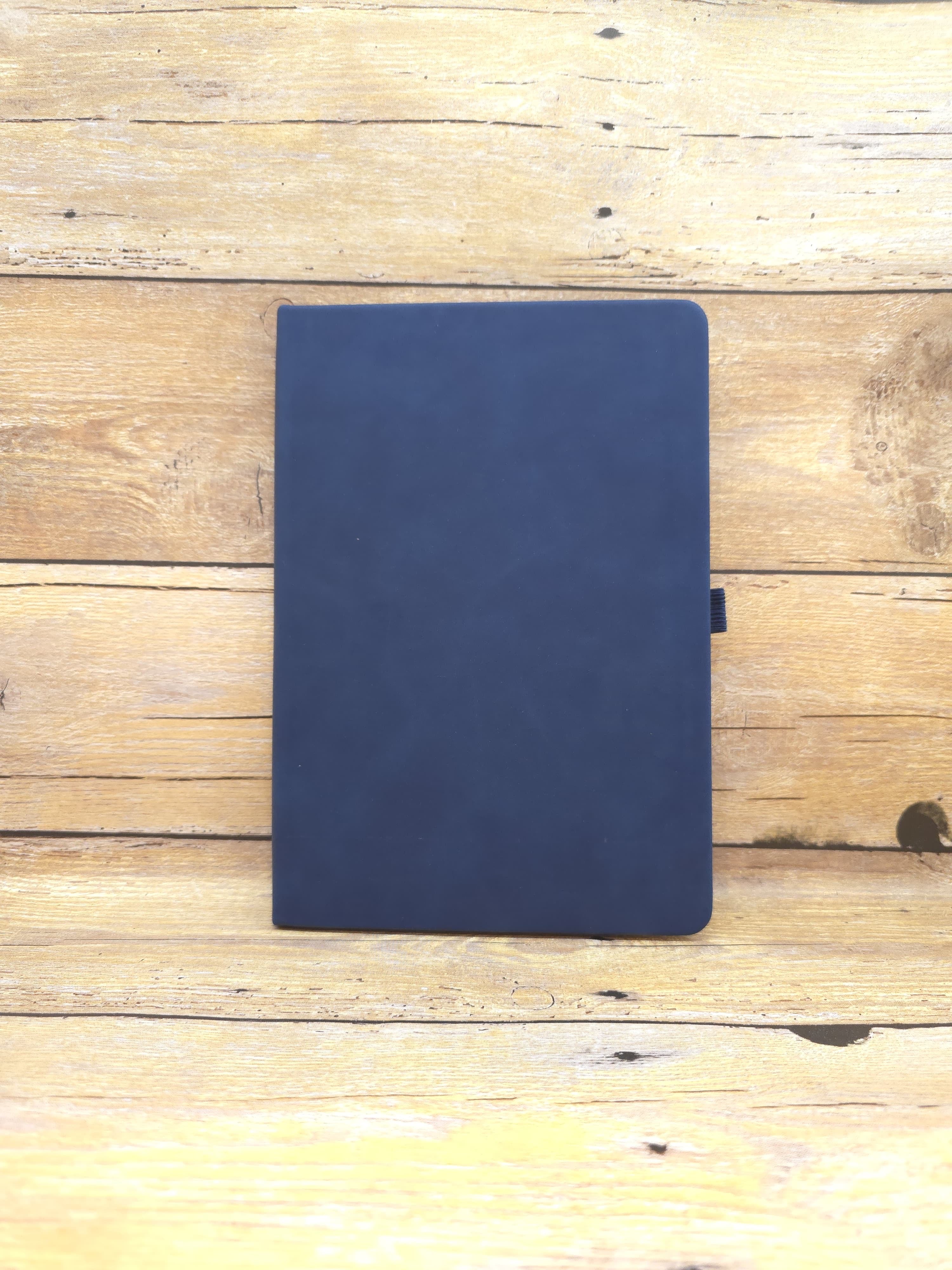 Personalized Hardcover A5 Notebook | Fabric Cover Journal with Elastic Band