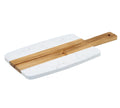 Personalized Marble & Acacia Wood Charcuterie Board with Handle
